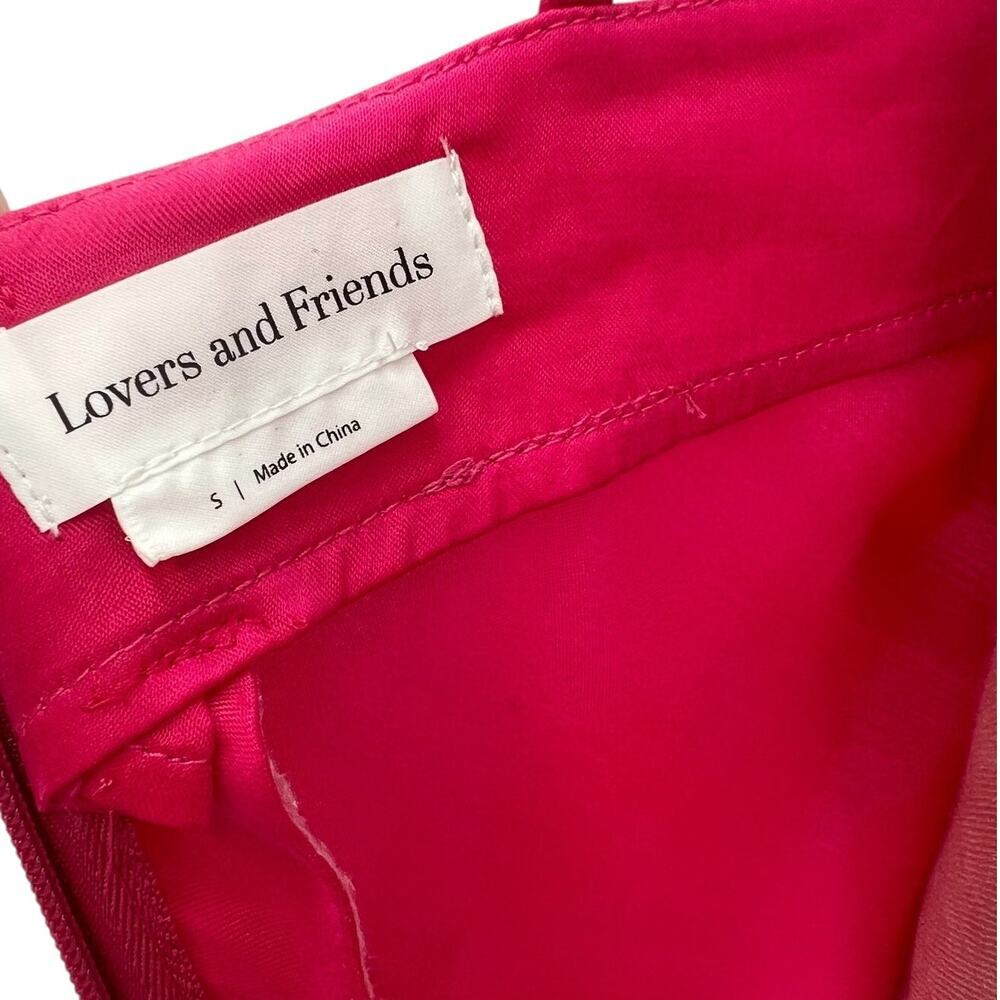 Lovers and Friends Noah Wrap Dress Slip Sleeveless Satin Hot Pink Size‎ Small - Picture 12 of 15